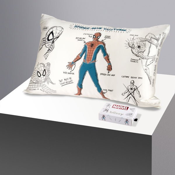 Blissy Spider-Man Pillowcase – 22 Momme Mulberry Silk, 100% Silk