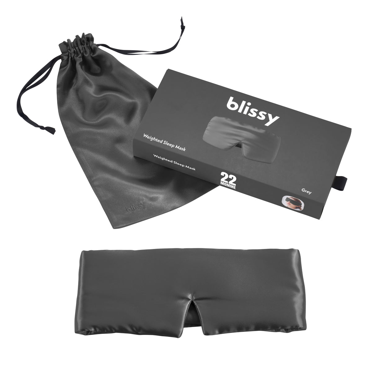 Sleep Mask - Grey - Weighted