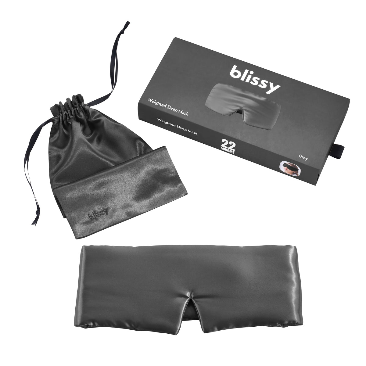 Sleep Mask - Grey - Weighted