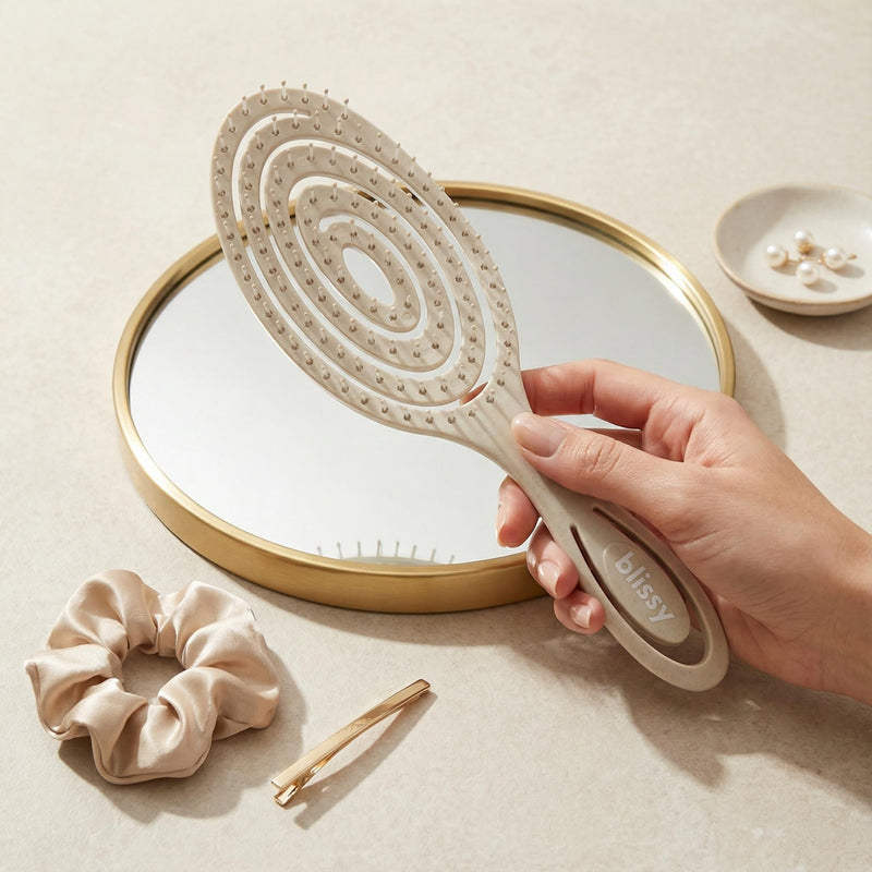 Blissy Detangling Brush - Cream