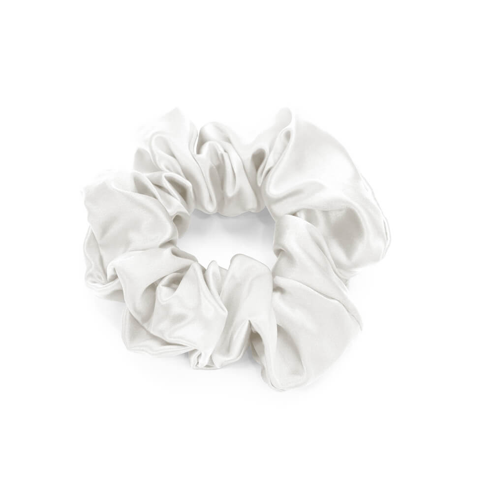 Blissy White Blissy Scrunchies Lifestyle – Mulberry Silk