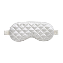 Load image into Gallery viewer, Sleep Mask - White - Diamond Quilted