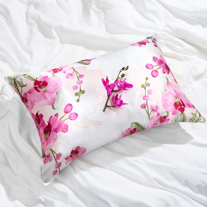 Pillowcase - Zodiac Flower - Aquarius Orchid - Queen