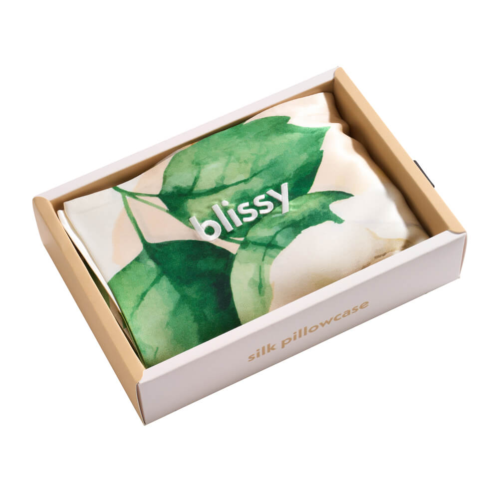 Blissy Zodiac Flower Silk Pillowcase Detail – Standard