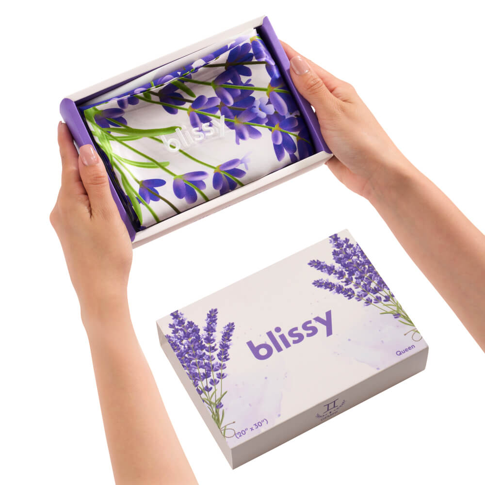 Blissy Queen Zodiac Flower Pillowcase Lifestyle – Mulberry Silk