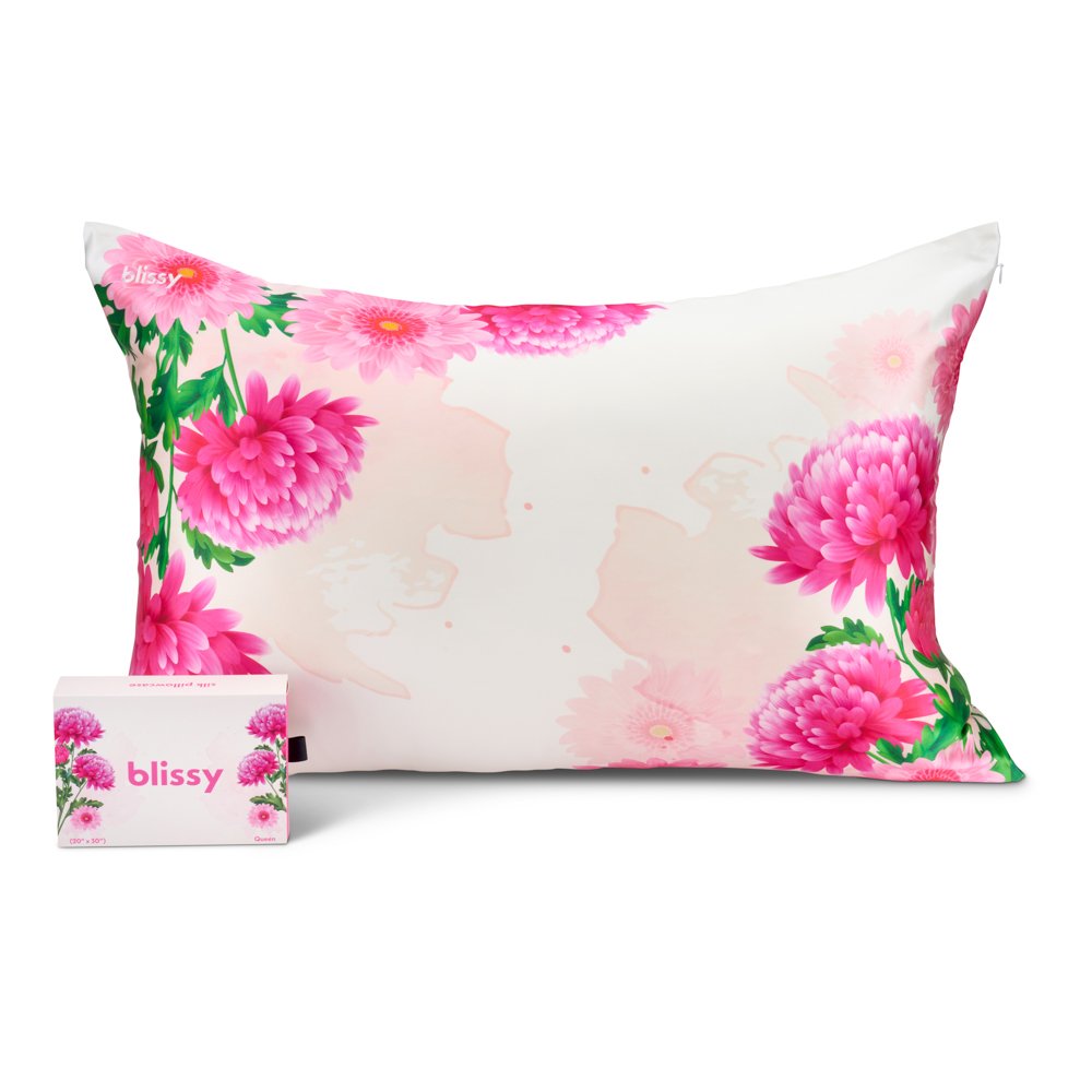 Standard Zodiac Flower Pillowcase – Blissy Premium Silk