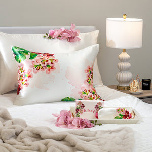 Pillowcase - Zodiac Flower - Scorpio Geranium - Queen