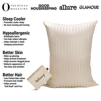 Pillowcase - Champagne Striped - King