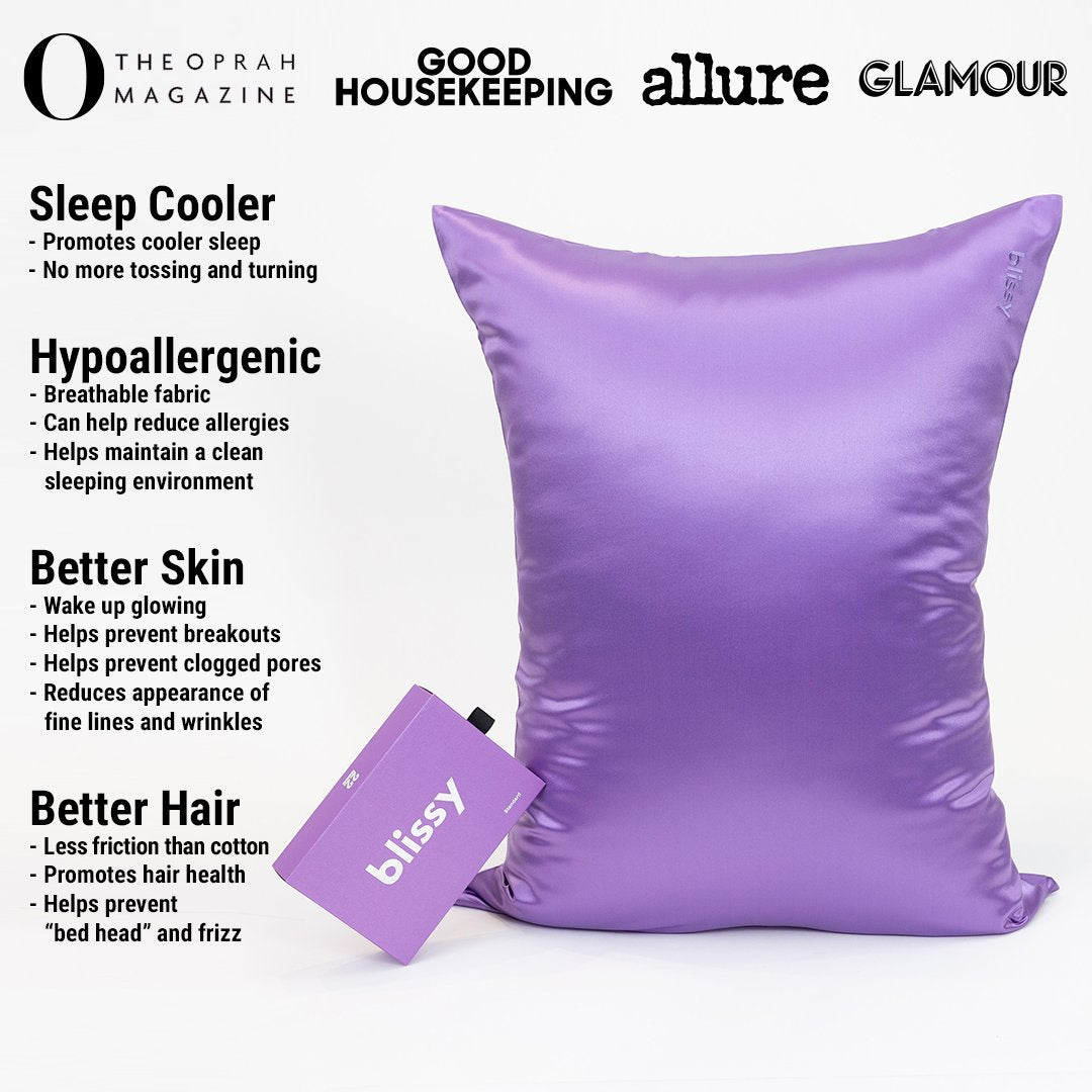 Orchid Mulberry Silk Pillowcase – Blissy King