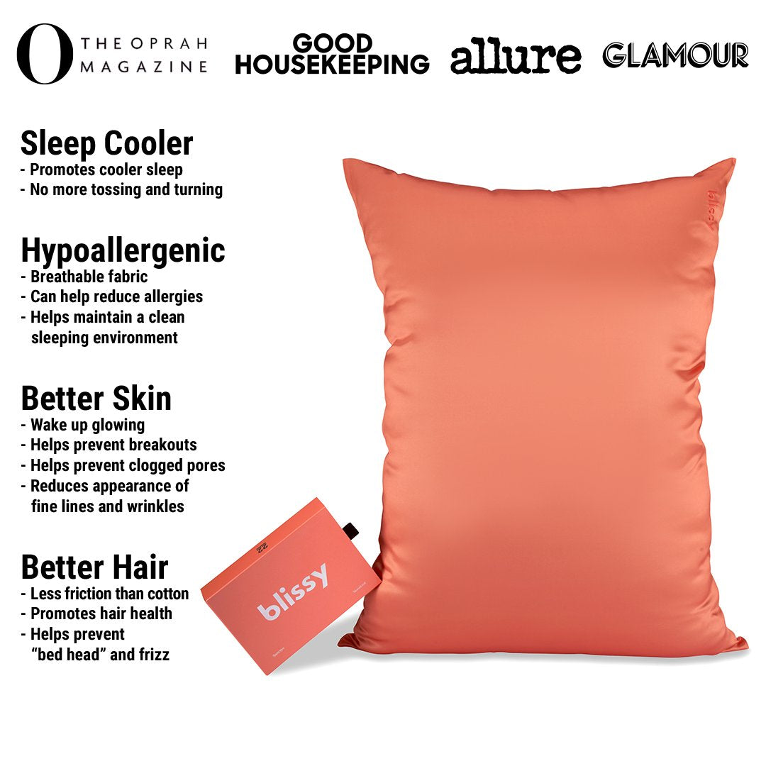 Sunrise Mulberry Silk Pillowcase – Blissy Queen