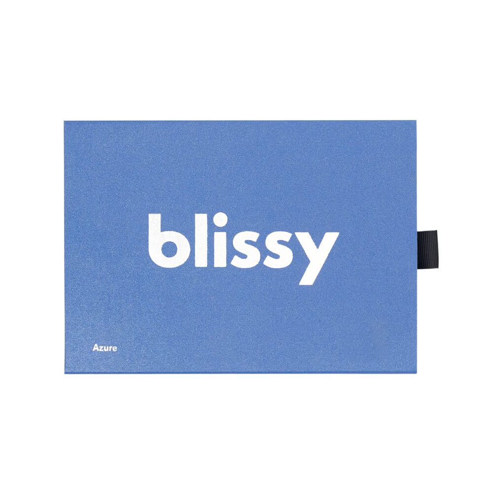 Blissy King Azure Pillowcase Lifestyle – Mulberry Silk