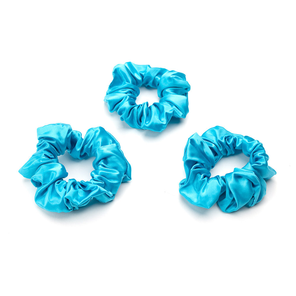 Bahama Blue Mulberry Silk Blissy Scrunchies – Blissy