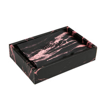 Load image into Gallery viewer, Pillowcase - Rose Black Marble - King
