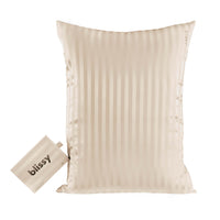 Pillowcase - Champagne Striped - Queen