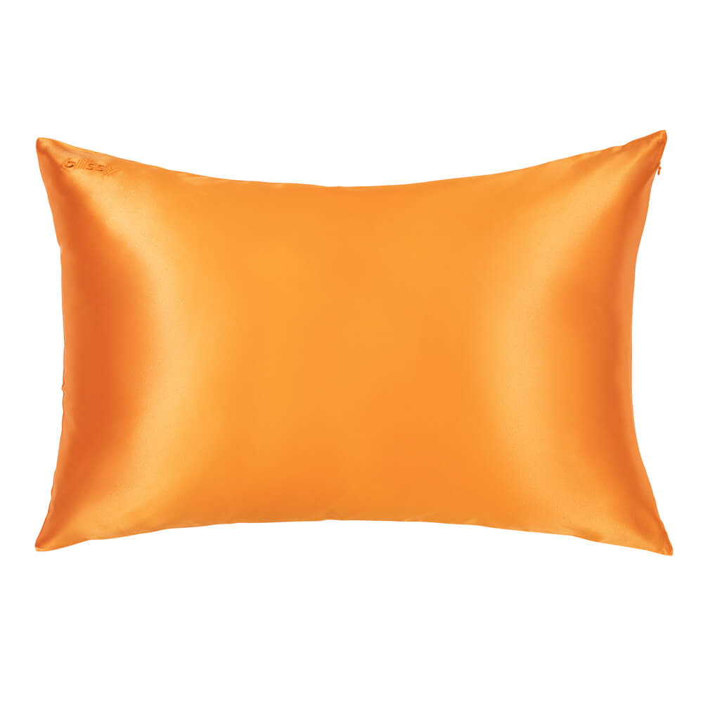 Blissy Coral Silk Pillowcase Detail – King