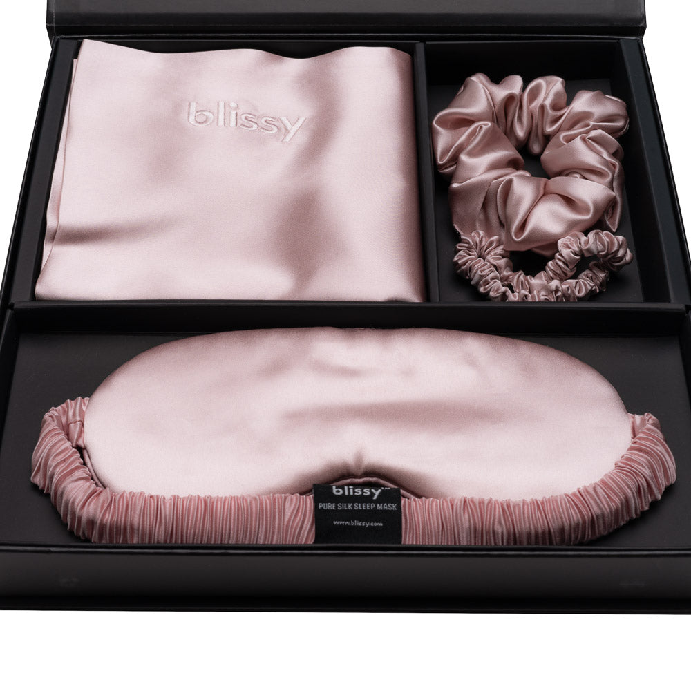 Blissy Mulberry Silk Blissy Dream Set – Pink Queen
