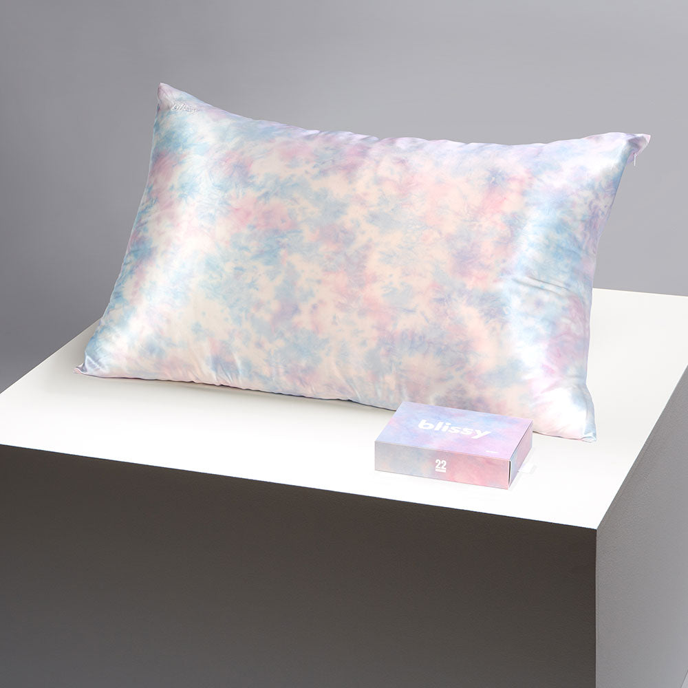 Blissy Standard Tie-Dye Pillowcase – 22 Momme Mulberry Silk, 100% Silk
