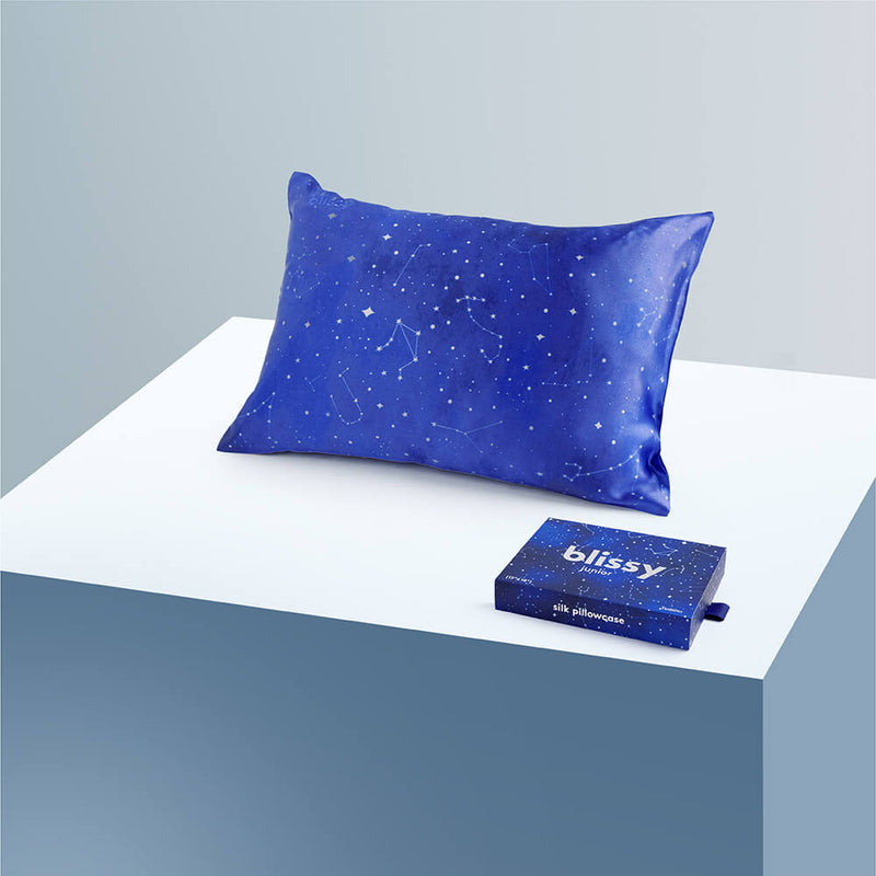 Pillowcase - Night Sky - Toddler - Blissy Night Sky Pillowcase – 22 Momme Mulberry Silk, 100% Silk
