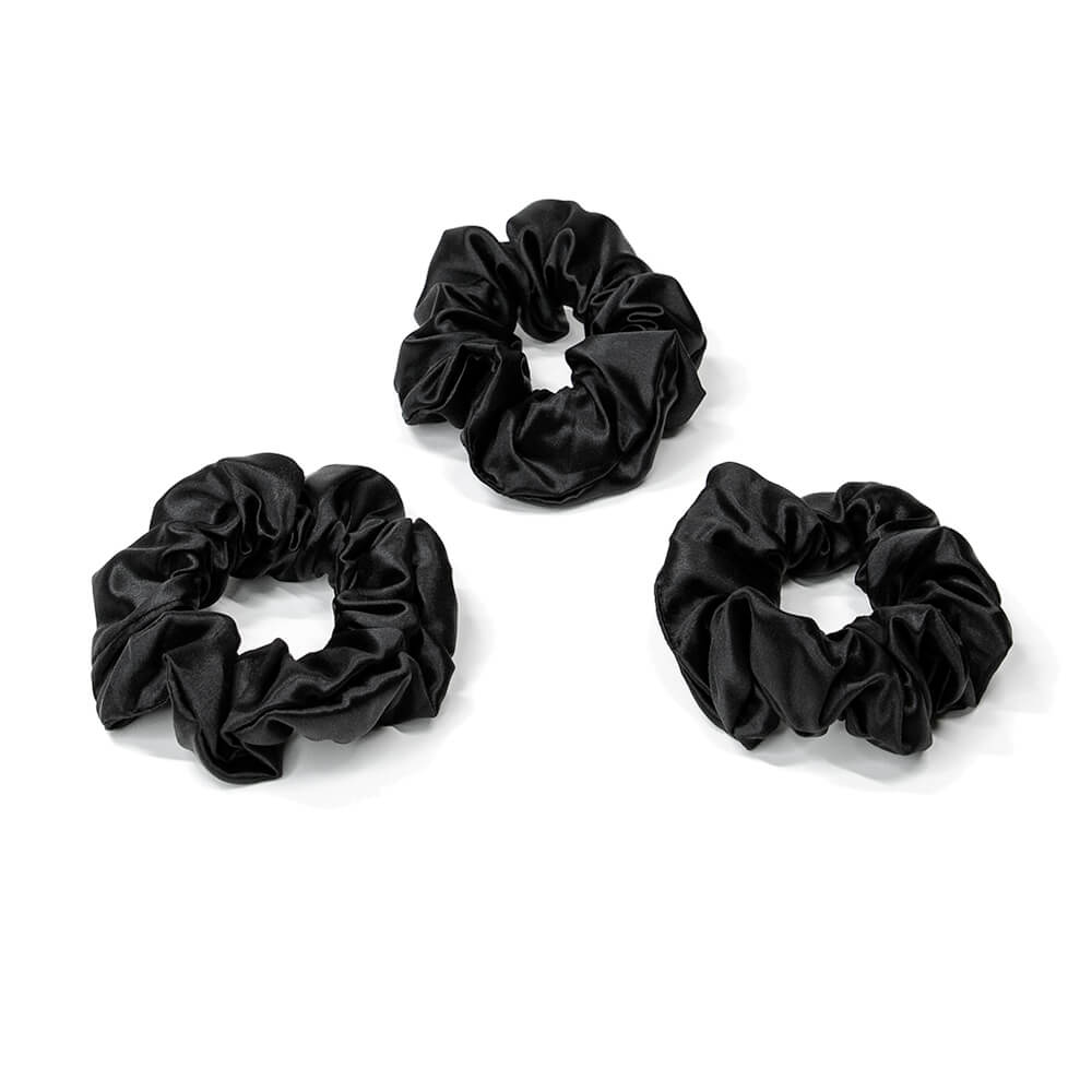 100% Mulberry Silk Hair Ties Blissy Silk Scrunchies (3-Pack) – Blissy Premium Silk