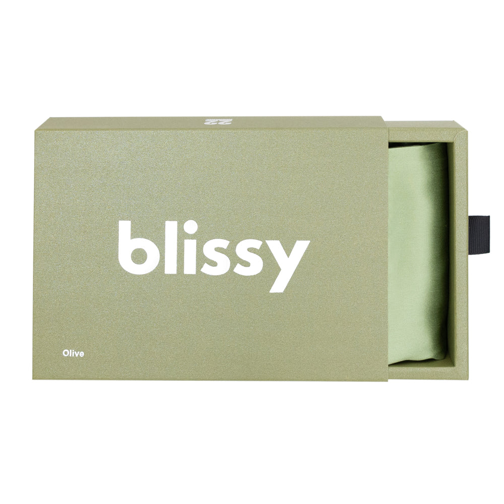Queen Olive Pillowcase – Blissy Premium Silk
