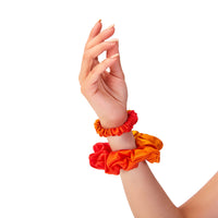 Blissy Scrunchies - Orange Ombre