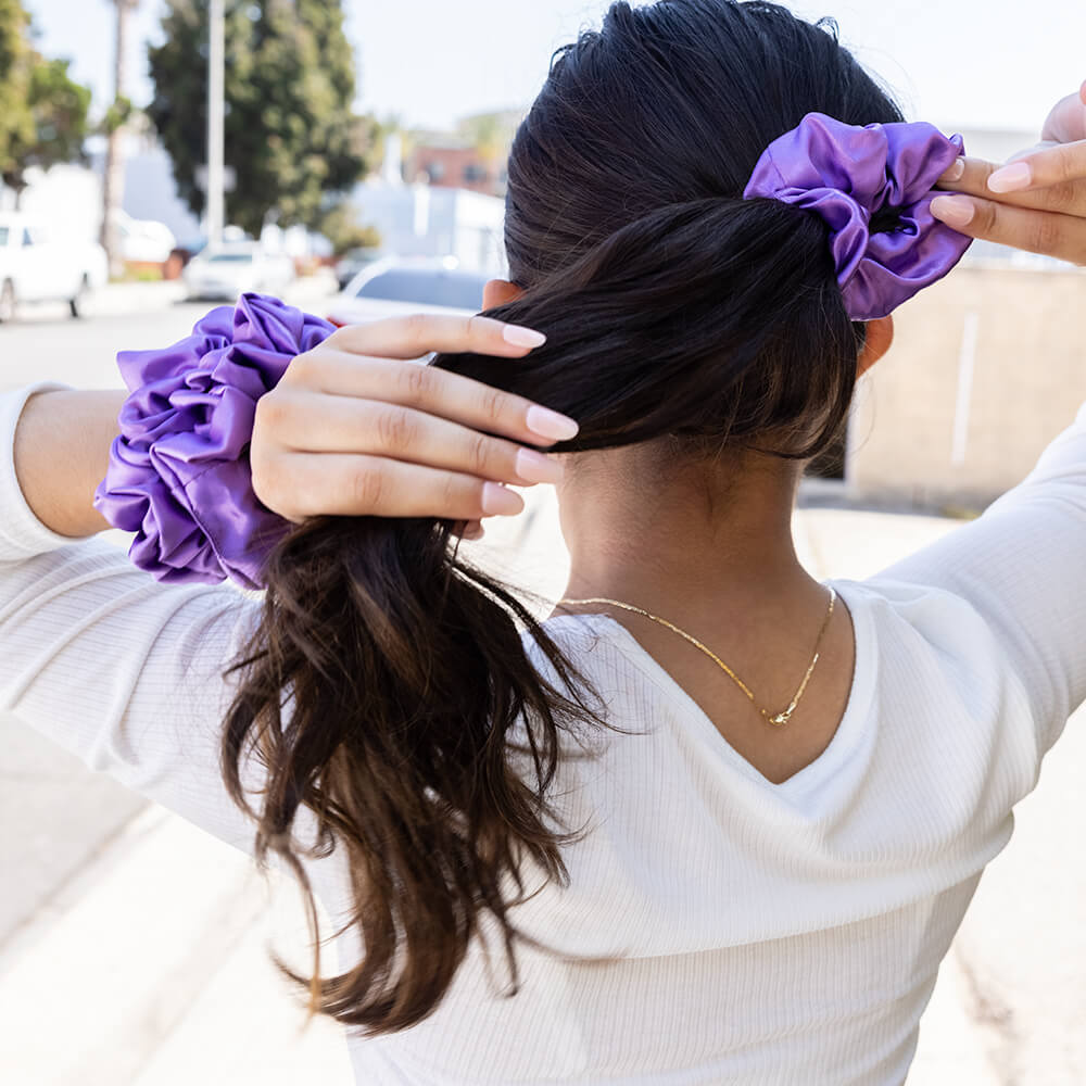 Orchid Blissy Scrunchies – Blissy Premium Silk