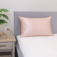 Pillowcase - Pink Striped - Standard