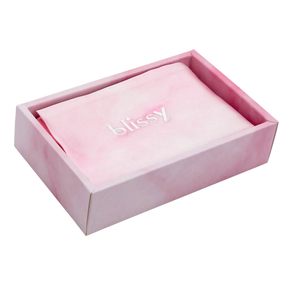 King Pink Tie-Dye Pillowcase – Blissy Premium Silk