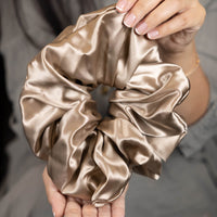 Blissy Oversized Scrunchie - Taupe