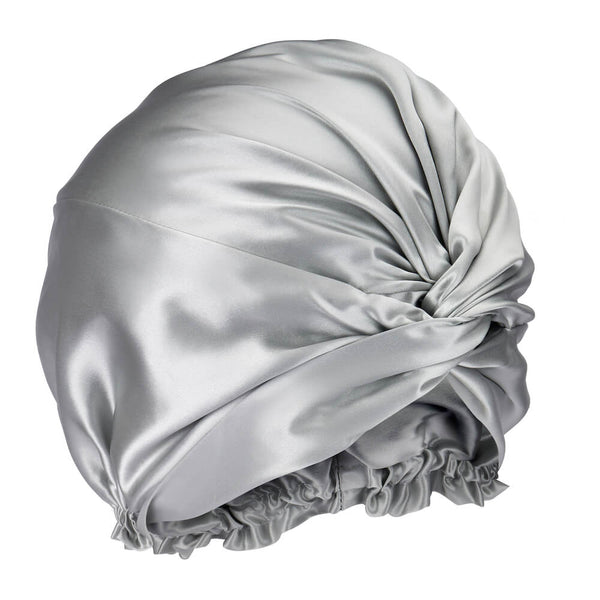 Blissy Silver Blissy Bonnet – 22 Momme Mulberry Silk, 100% Silk