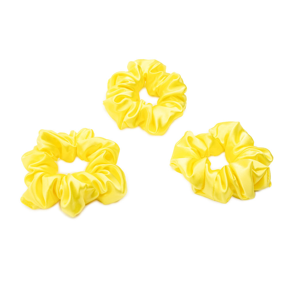 Blissy Sunshine Yellow Silk Blissy Scrunchies Detail –