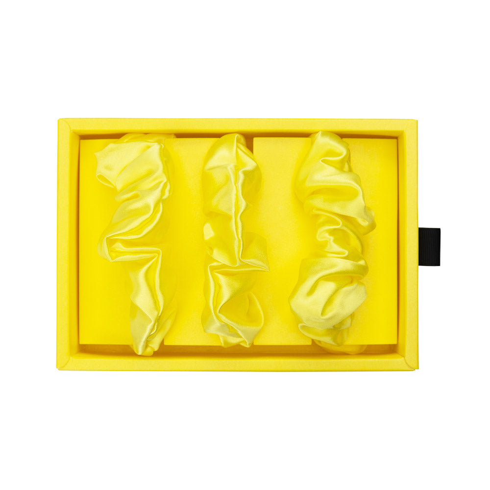 Blissy Mulberry Silk Blissy Scrunchies – Sunshine Yellow